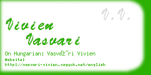 vivien vasvari business card